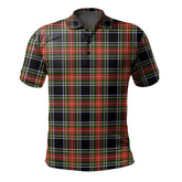 Stewart Black 01 Tartan Polo Shirt